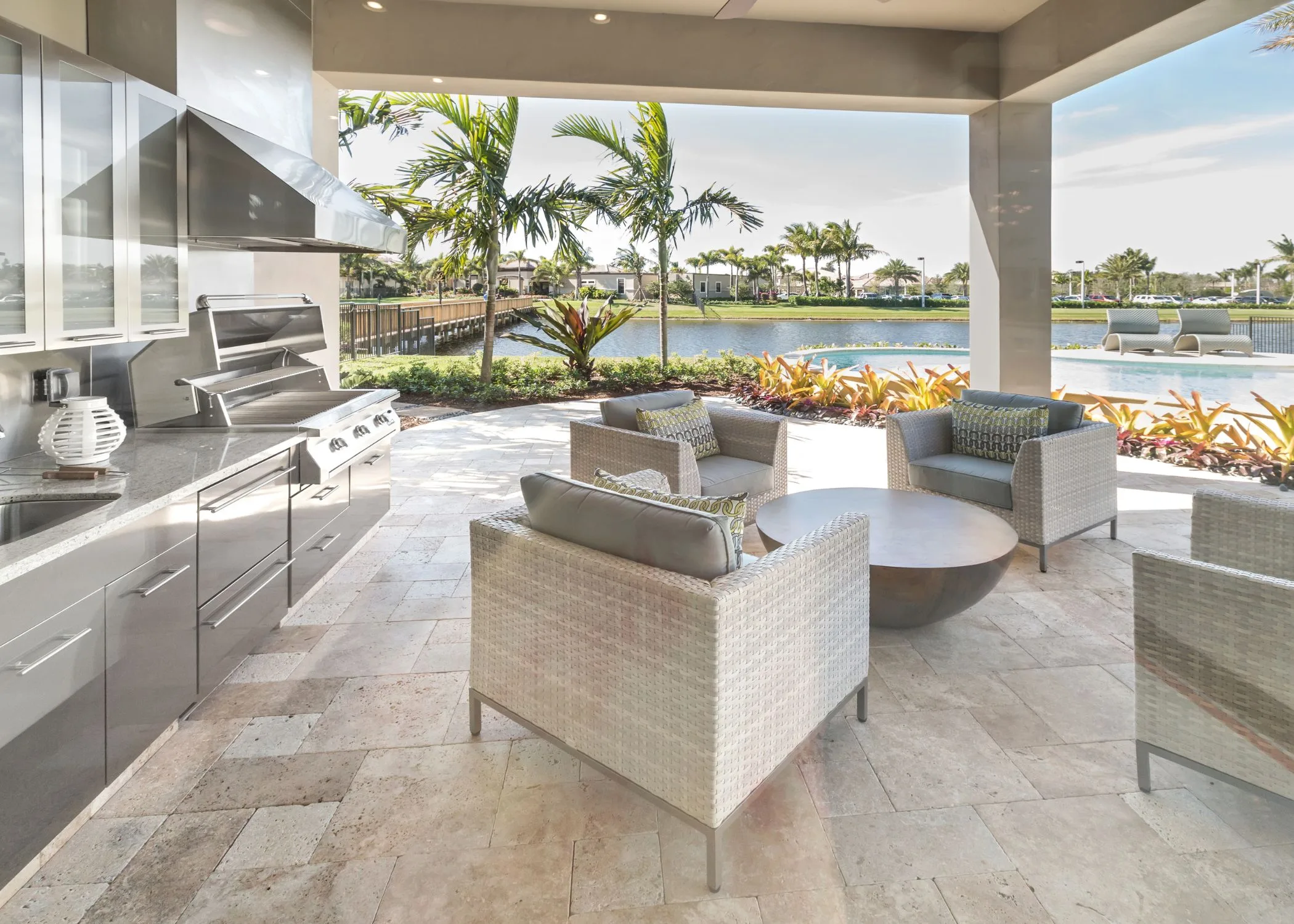 Contemporary Outdoor Kitchen Outdoor Kitchen Remodel by JDB Service Group project photo