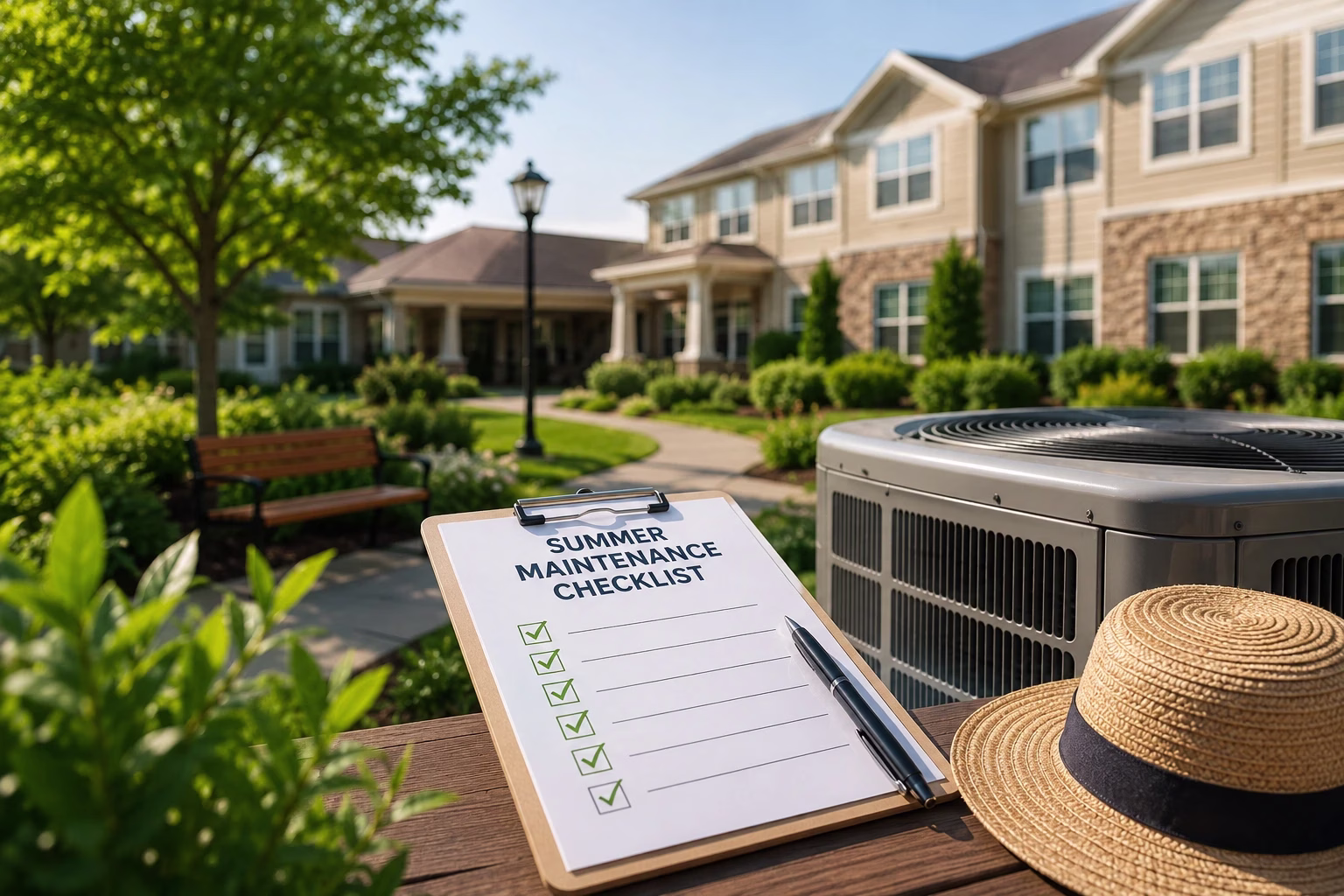 How to Build a Summer Maintenance Checklist That Keeps Senior Living Communities Cool, Safe, and Survey-Ready